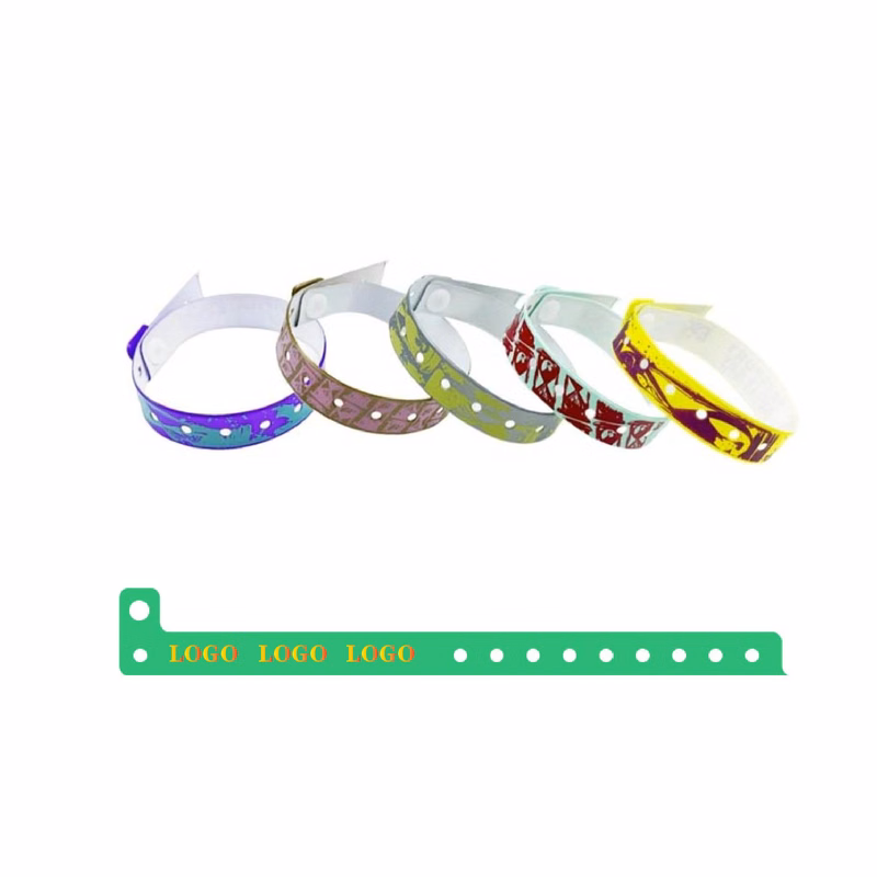 MOQ 50 pcs PVC Waterproof Buckle Wristbands