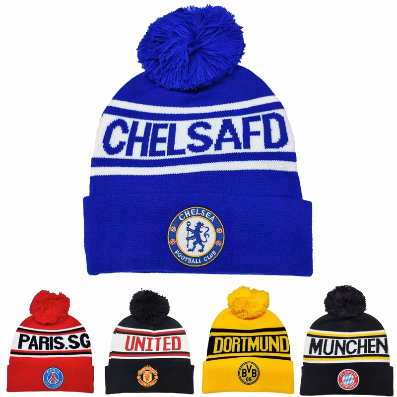 Customizable Branded Crochet Knitted Ski Bobble Ball Hat