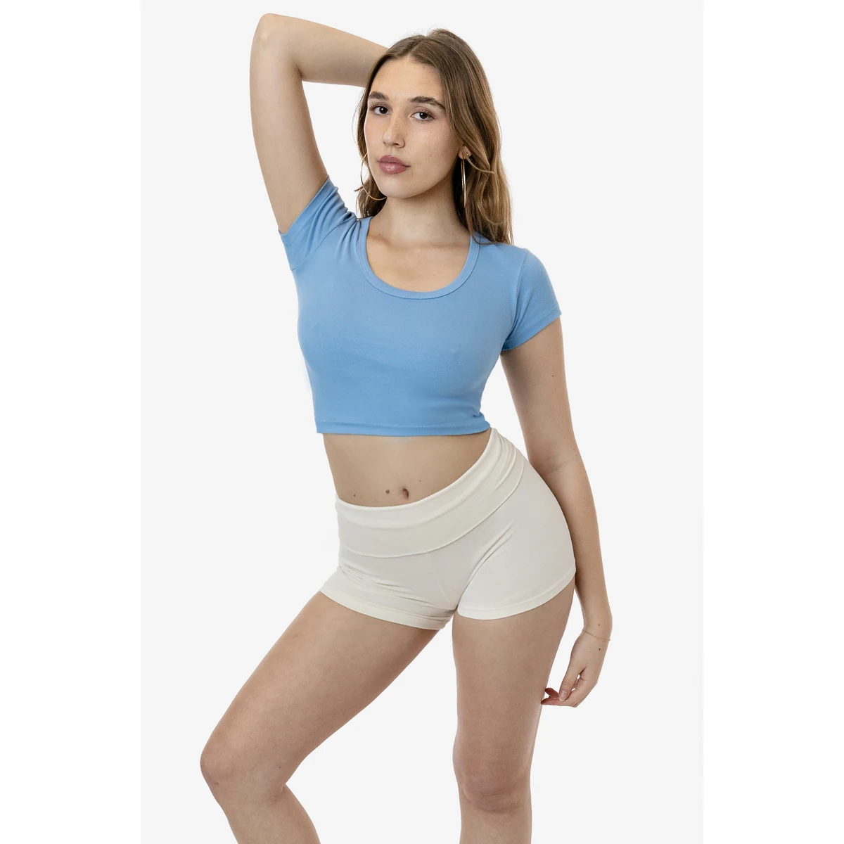 BABY RIB SCOOPNECK CROP TOP 1