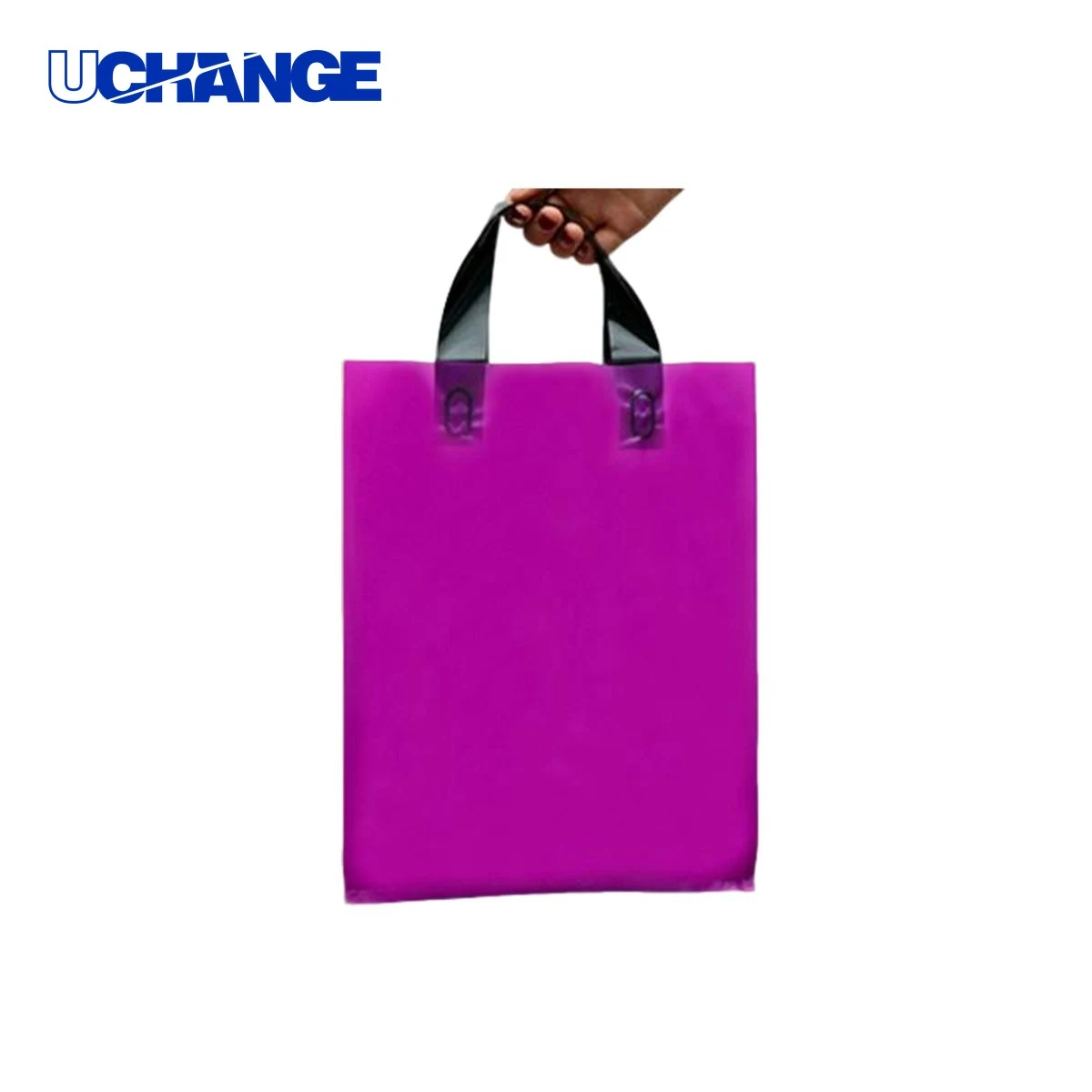Polyethylene Soft Handle Plastic Tote Bag Carrier 13.75 x 3.95 x 9.75 Inches 1