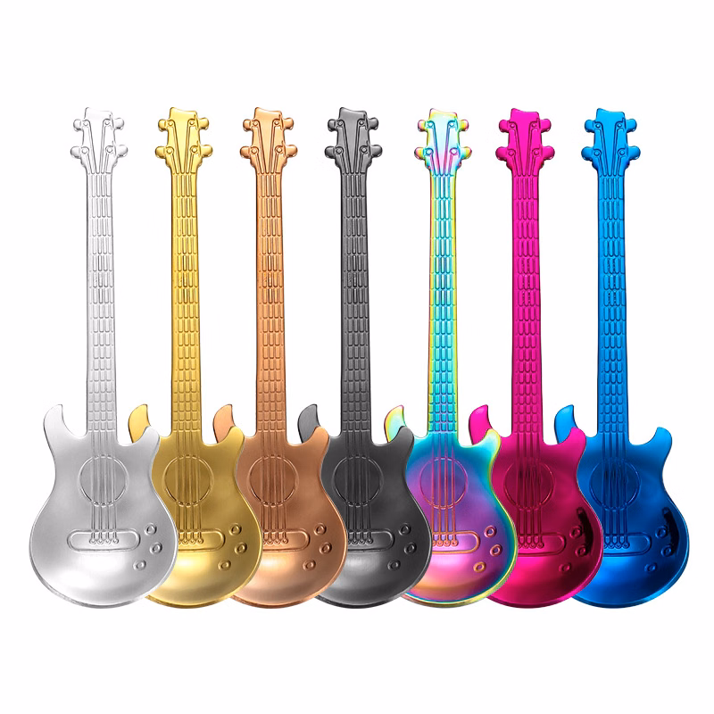 Stainless Steel Musical Guitar Shaped Spoon