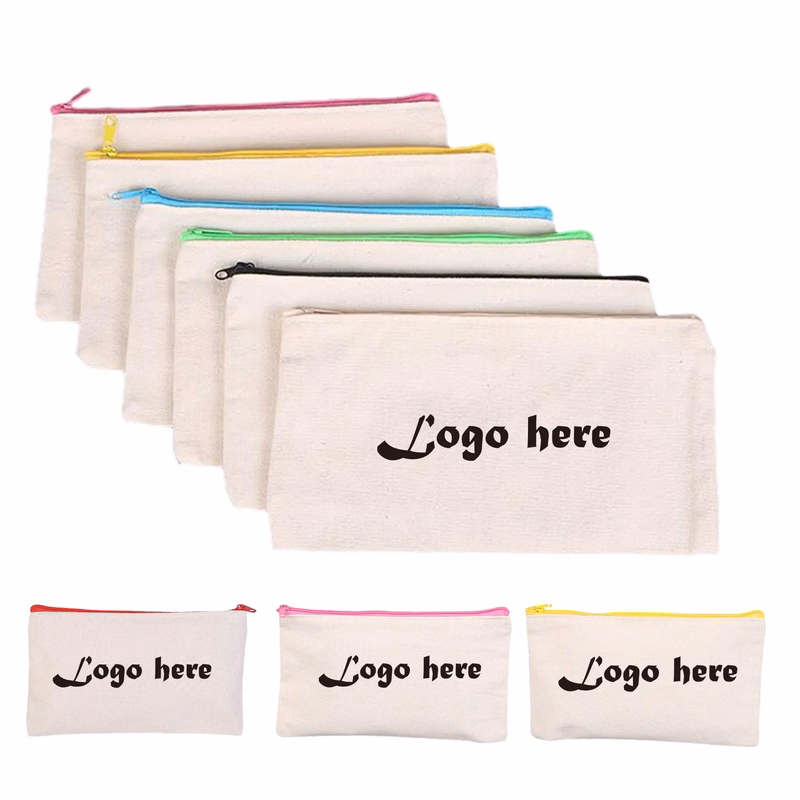 MOQ 50PCS Canvas Pencil Case