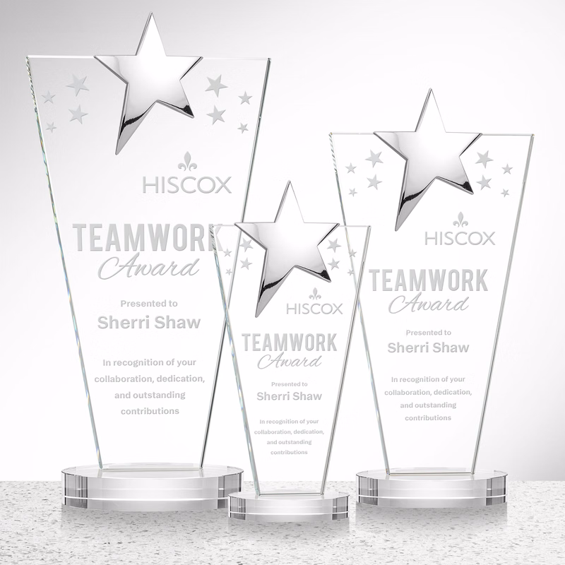 Mantella Chrome Star Award - Clear