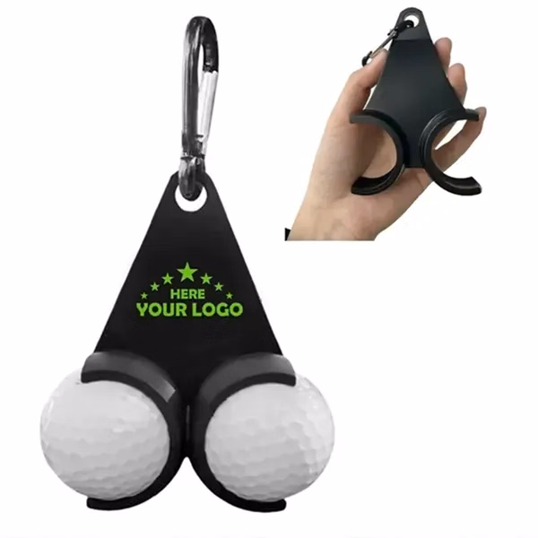Golf Ball Holder Keychain Carabiner for Work, School and Travel