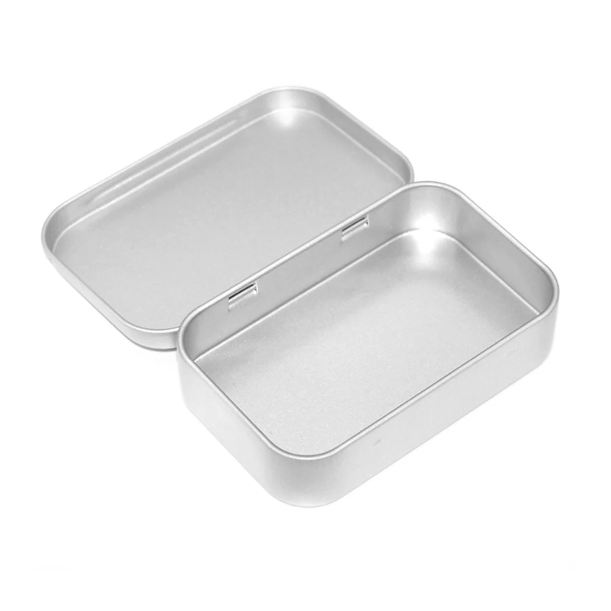 Metal Hinged Tin Box Container, custom kitchen gadget with logo imprint 1
