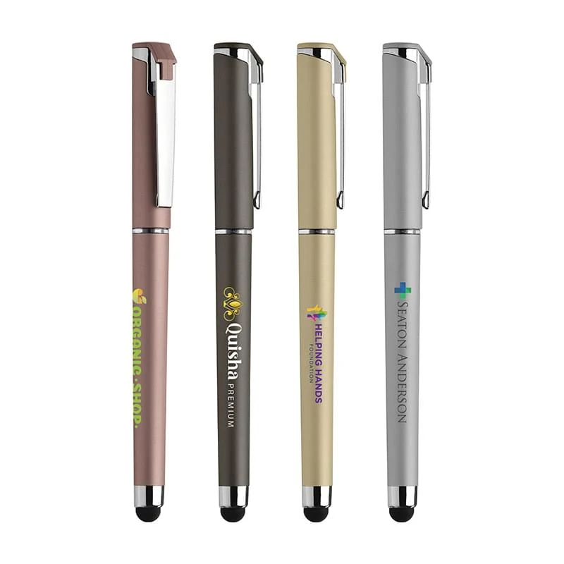 Islander Softy Metallic Gel Pen w/ Stylus - Full Color 1