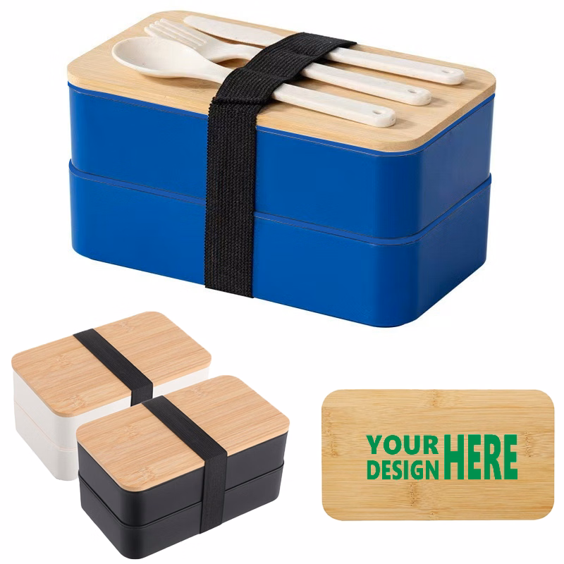 Portable Office Worker Double-Layer Lunch Box