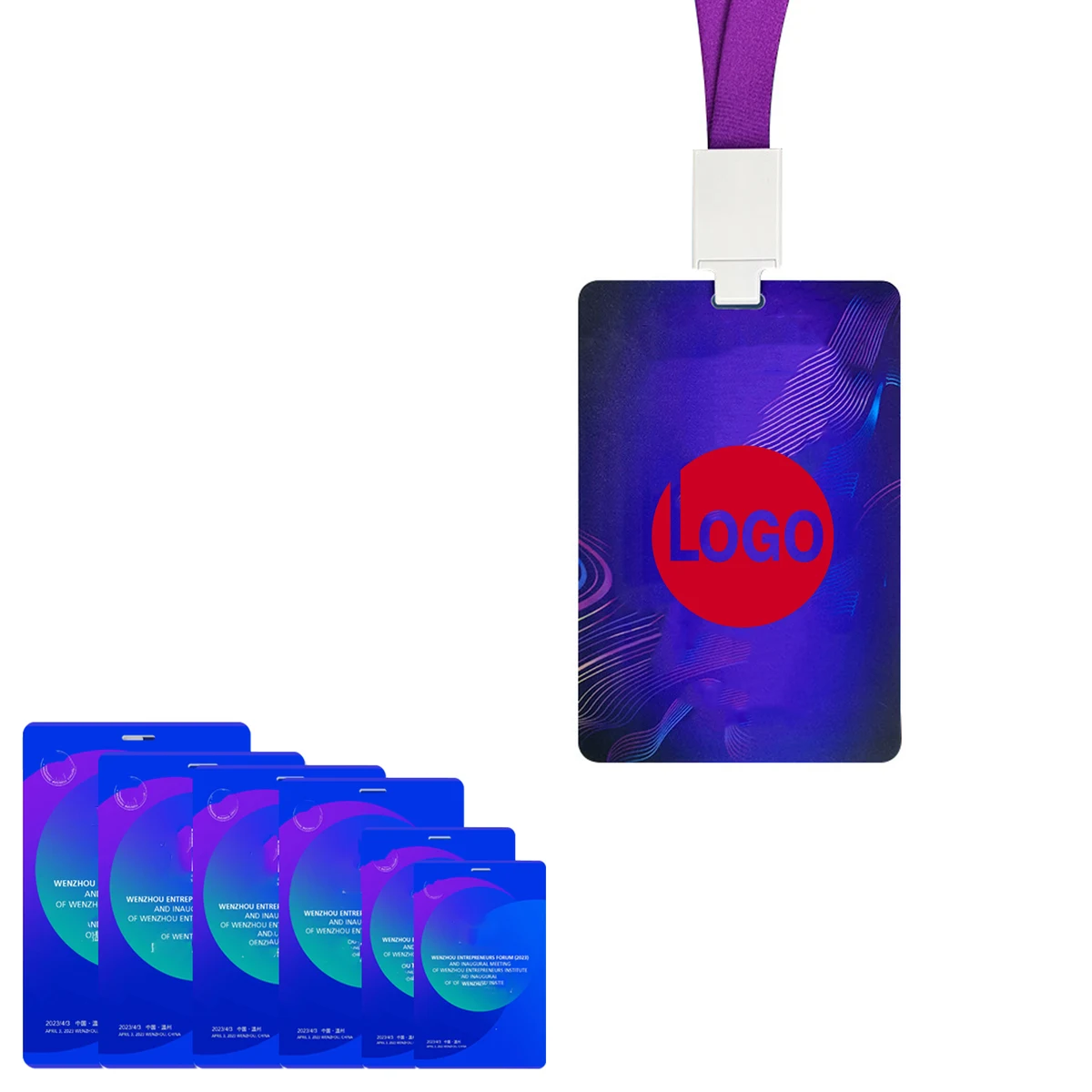 Custom Plastic ID Badge 1