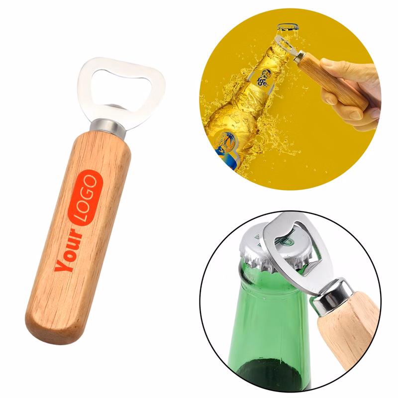 Wooden Handle Minimalist Bottle Opener