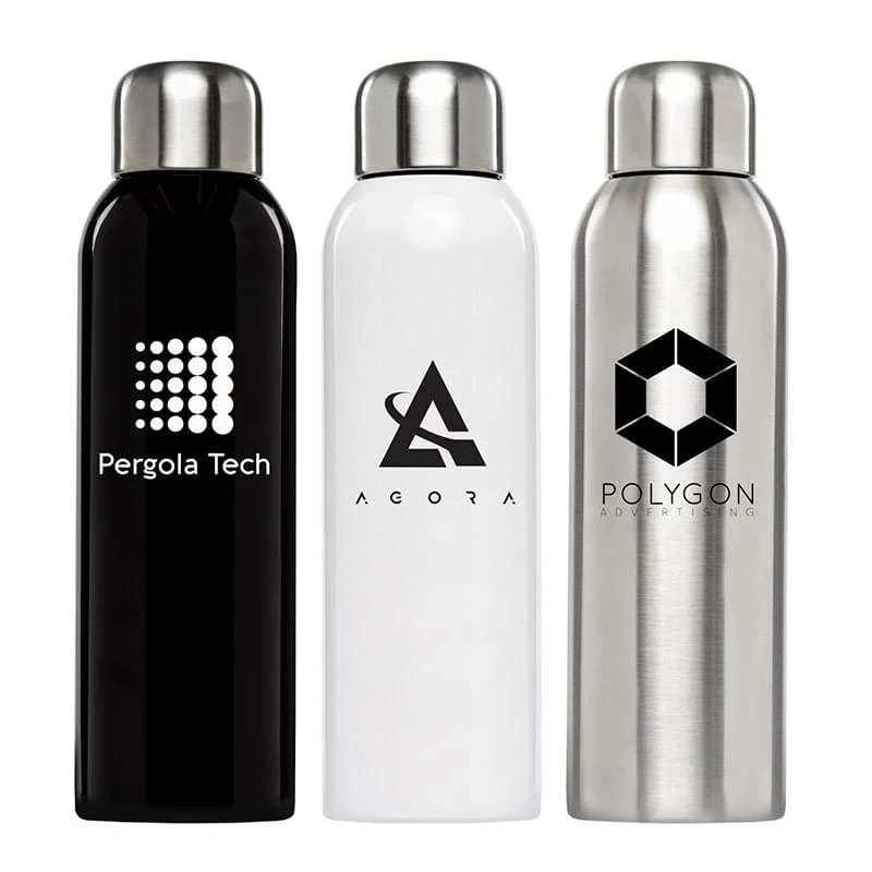 26 oz Stainless Steel Bottle with Cap, custom water bottle with logo imprint 1