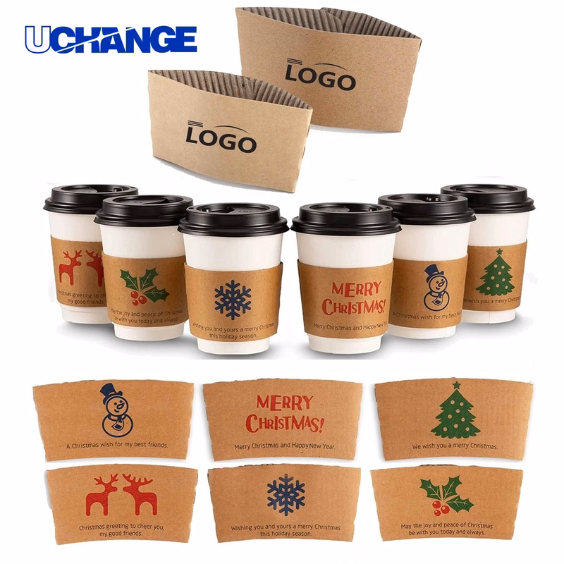 Kraft Paper Cup Sleeve for 12-16oz Cups