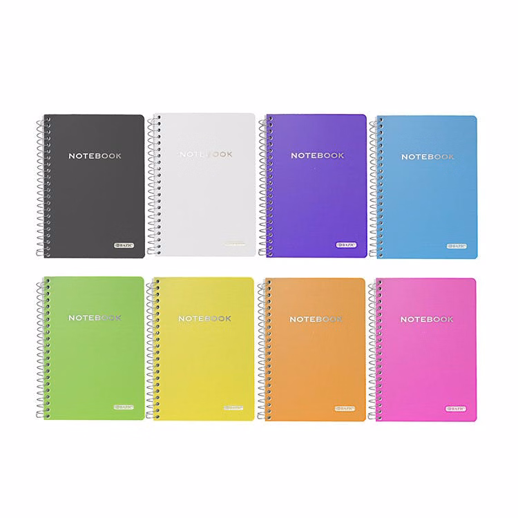 Personal Notebooks - 100 Sheets 5" x 7" Poly Covered