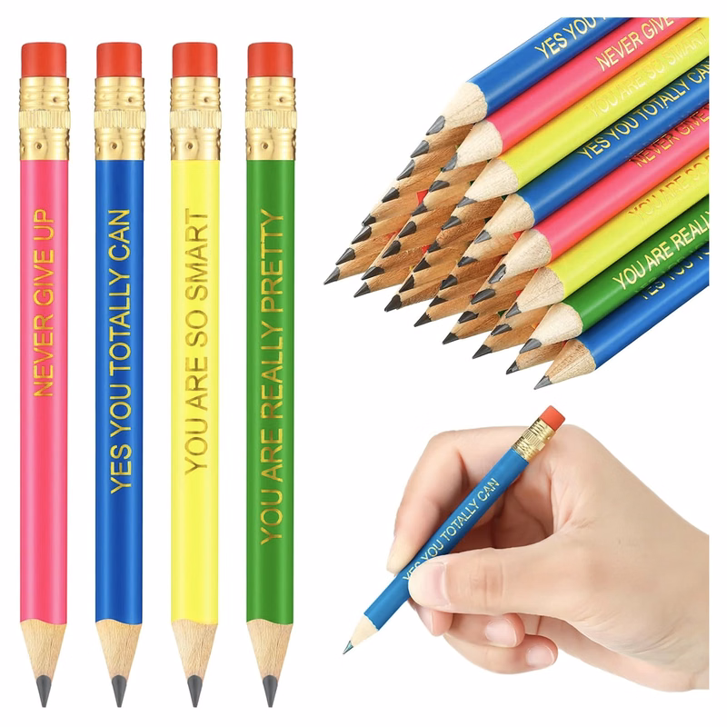Half Pencils with Eraser