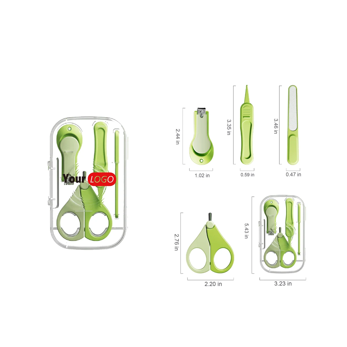 Anti-Pinch Infant Nail Trimmer Kit 1
