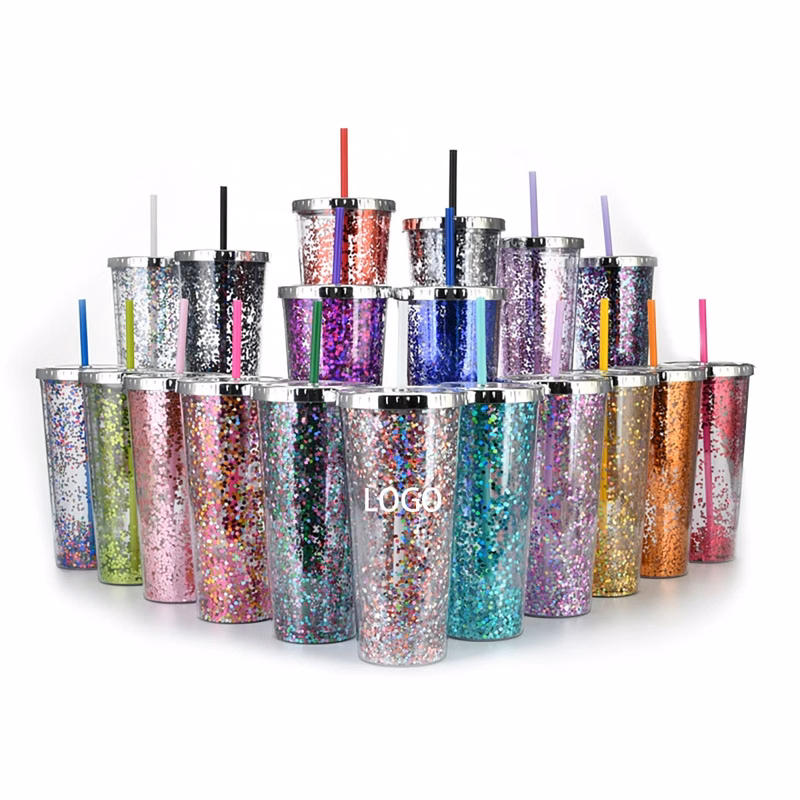 24 Oz Glitter Tumbler