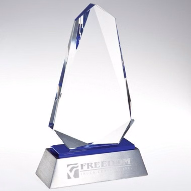INSPIRATION BLUE REFLECT CRYSTAL AWARD