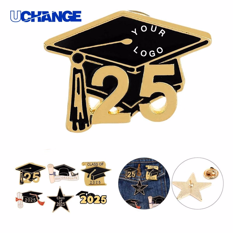 Graduation Enamel Pin Badge for Jackets Backpacks