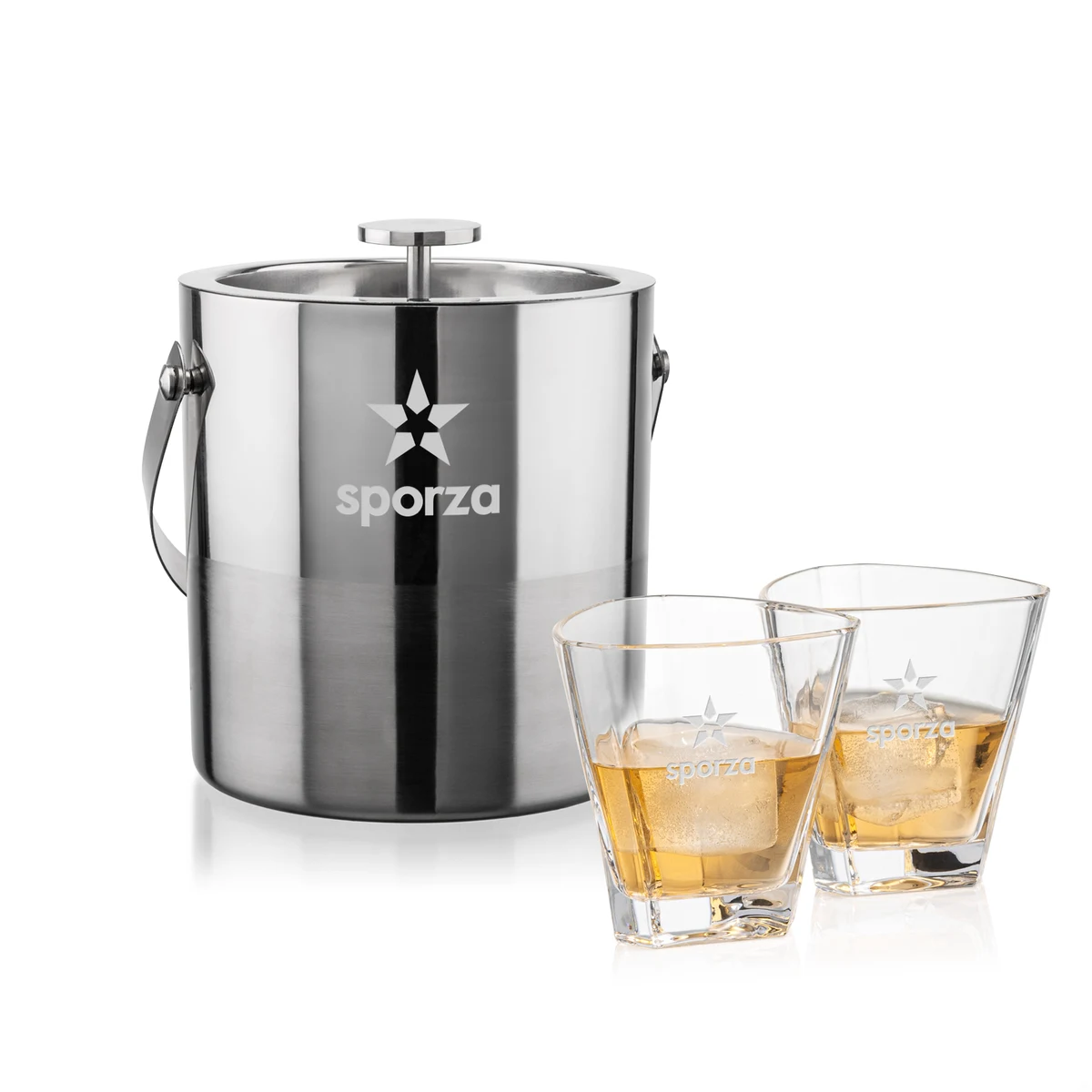 Catania Ice Bucket & Millwood On-the-Rocks Set 1