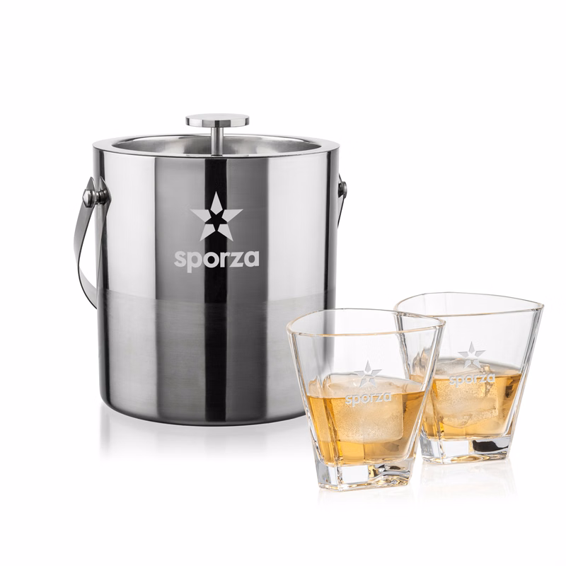 Catania Ice Bucket & Millwood On-the-Rocks Set