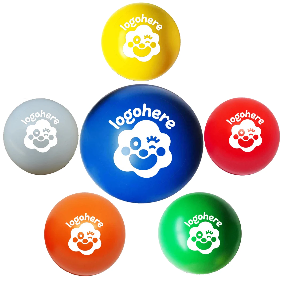 Custom Logo Round Stress Relief Ball 1