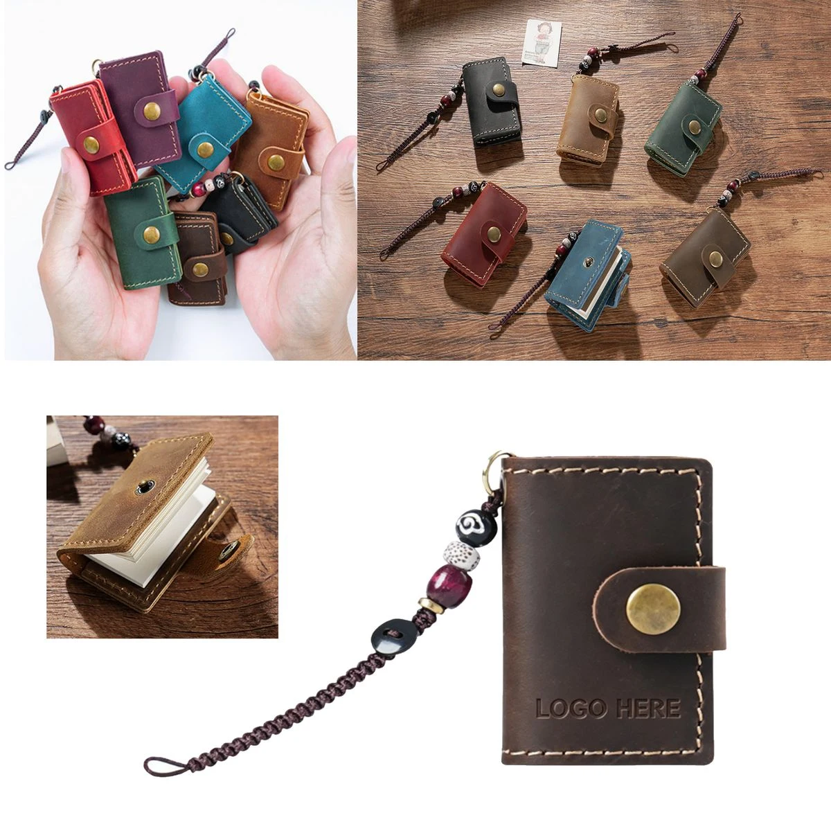 Imported Cowhide Debossed Logo Ledger 1
