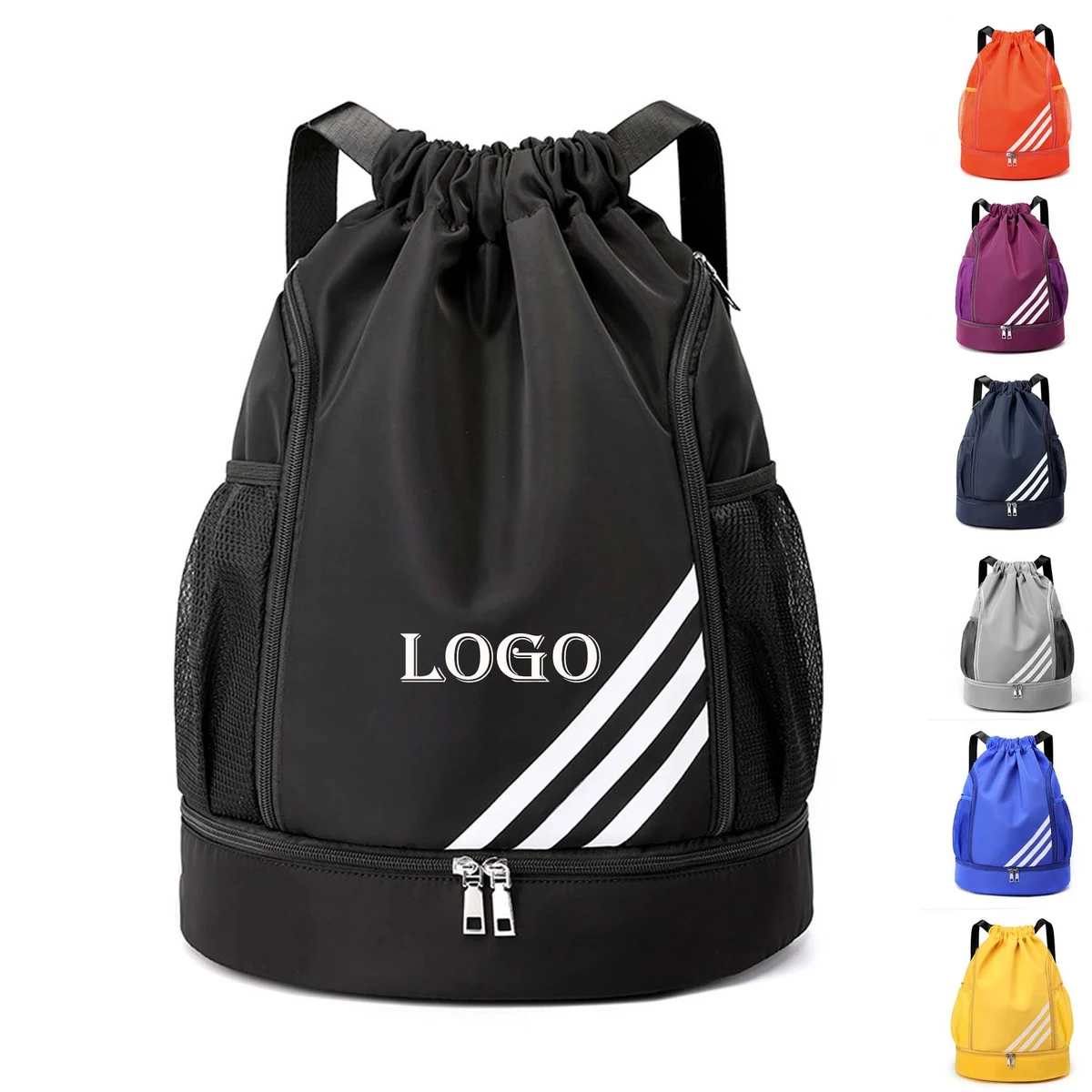 Water Resistant Drawstring Backpack 1