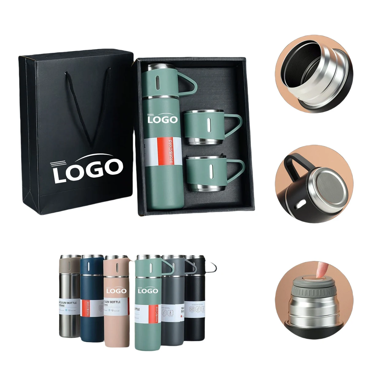 Stainless Steel Vacuum Cup Set 1