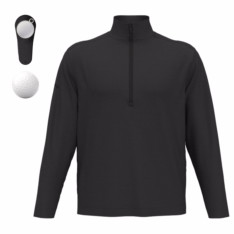 Callaway® Men's Houndstooth 1/4-Zip Pullover, Supersoft Golf Balls & Pitchfix® 2.5 Divot Tool Gift Set