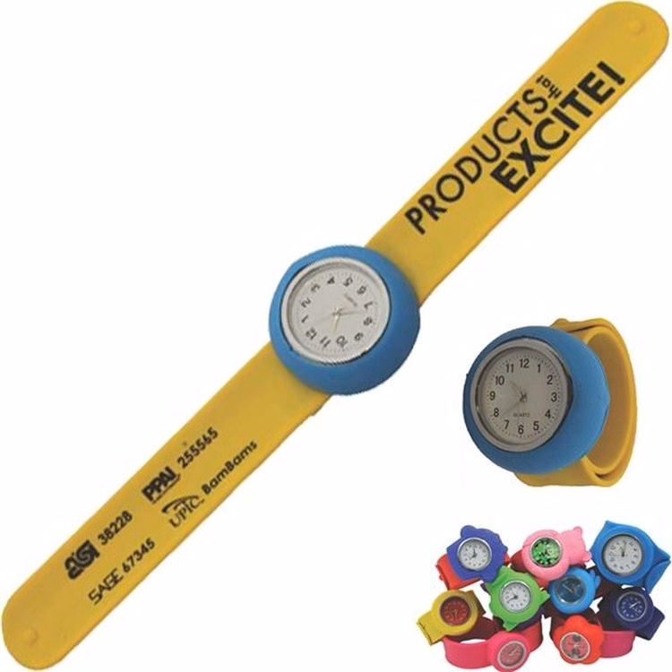 Silicone Slap Big Quartz Watch