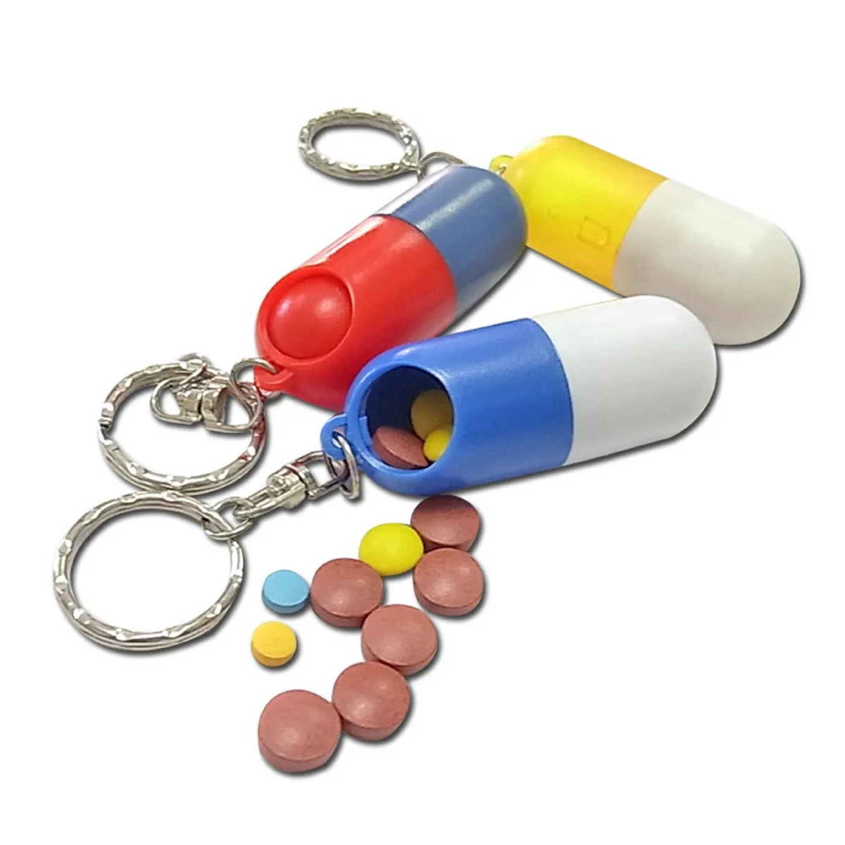 Capsule Shape Plastic Pill Box 1