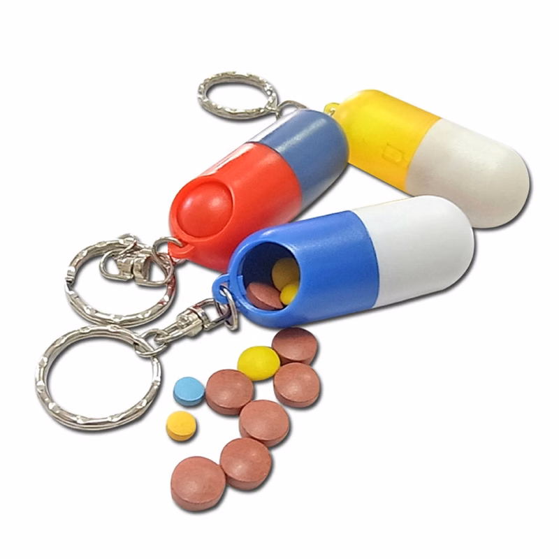 Capsule Shape Plastic Pill Box