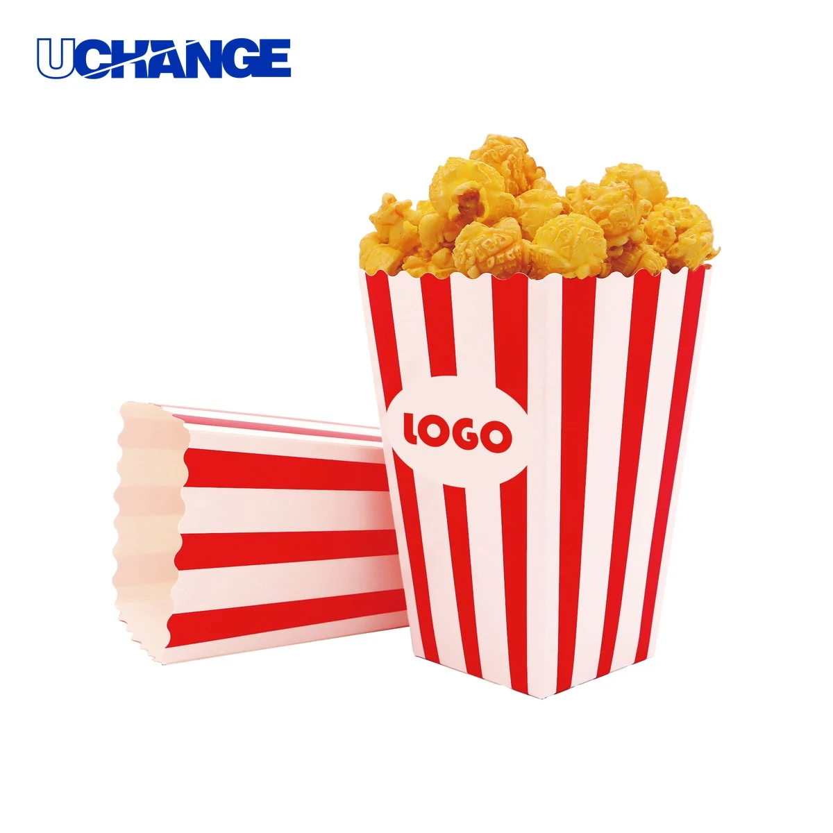 Open Top Paper Popcorn Box for Concessions 1