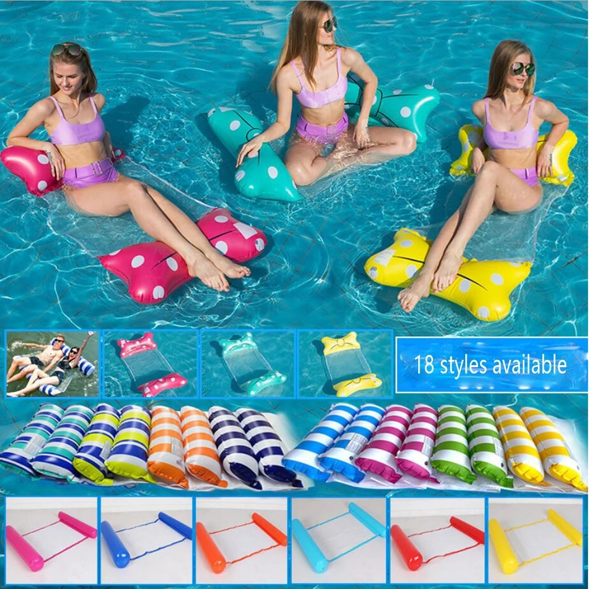 4-in-1 Hammock Inflatable Pool Float 1