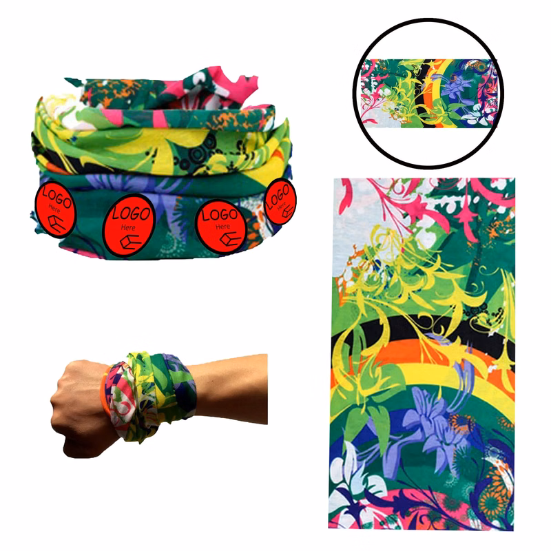 Full Color Polyester Bandana Headscarf Mask