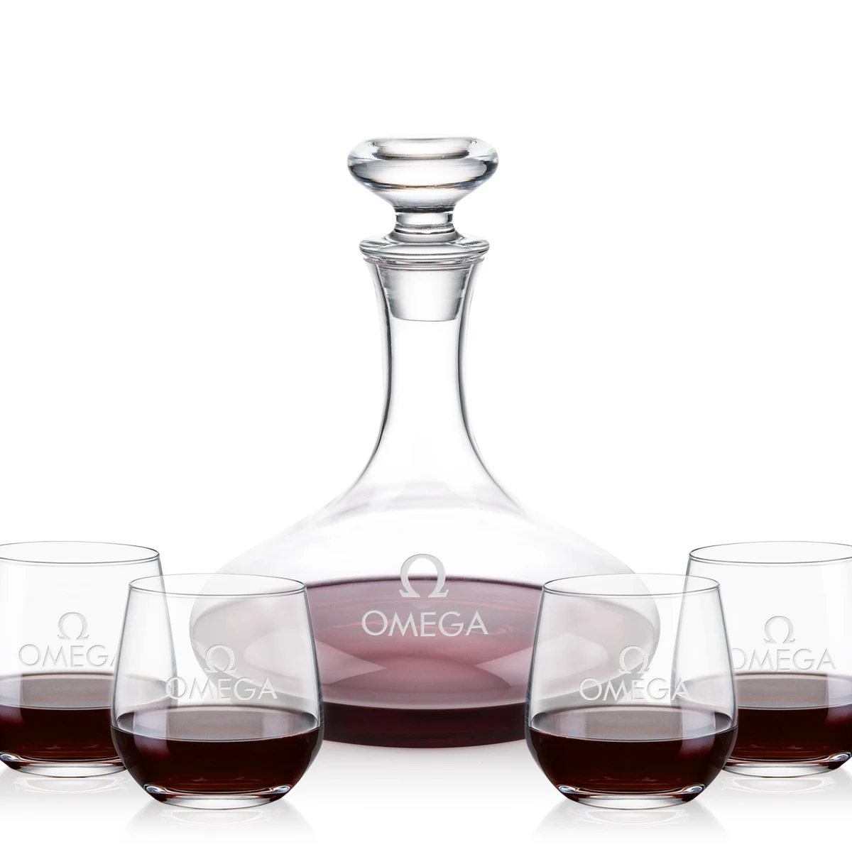 Elliston Decanter & Garland Stemless Wine Set 1