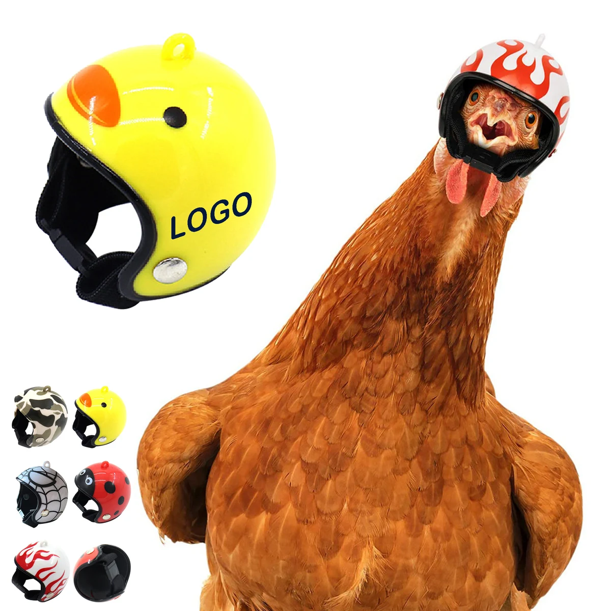 Custom Chicken Safety Helmet 1