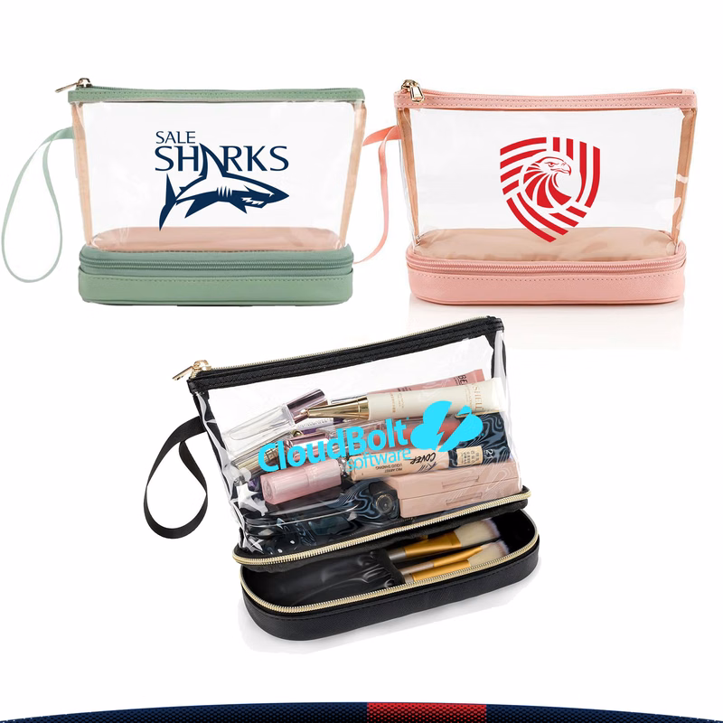 Double Layer Transparent Makeup Bag