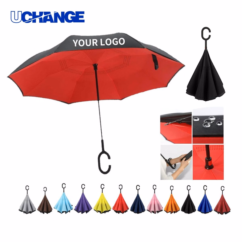 Double Layer Umbrella with C Grip