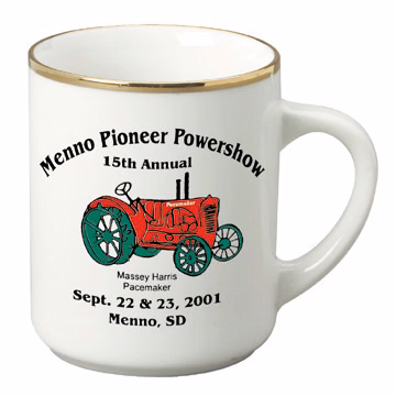 10 oz. White Porcelain Mug