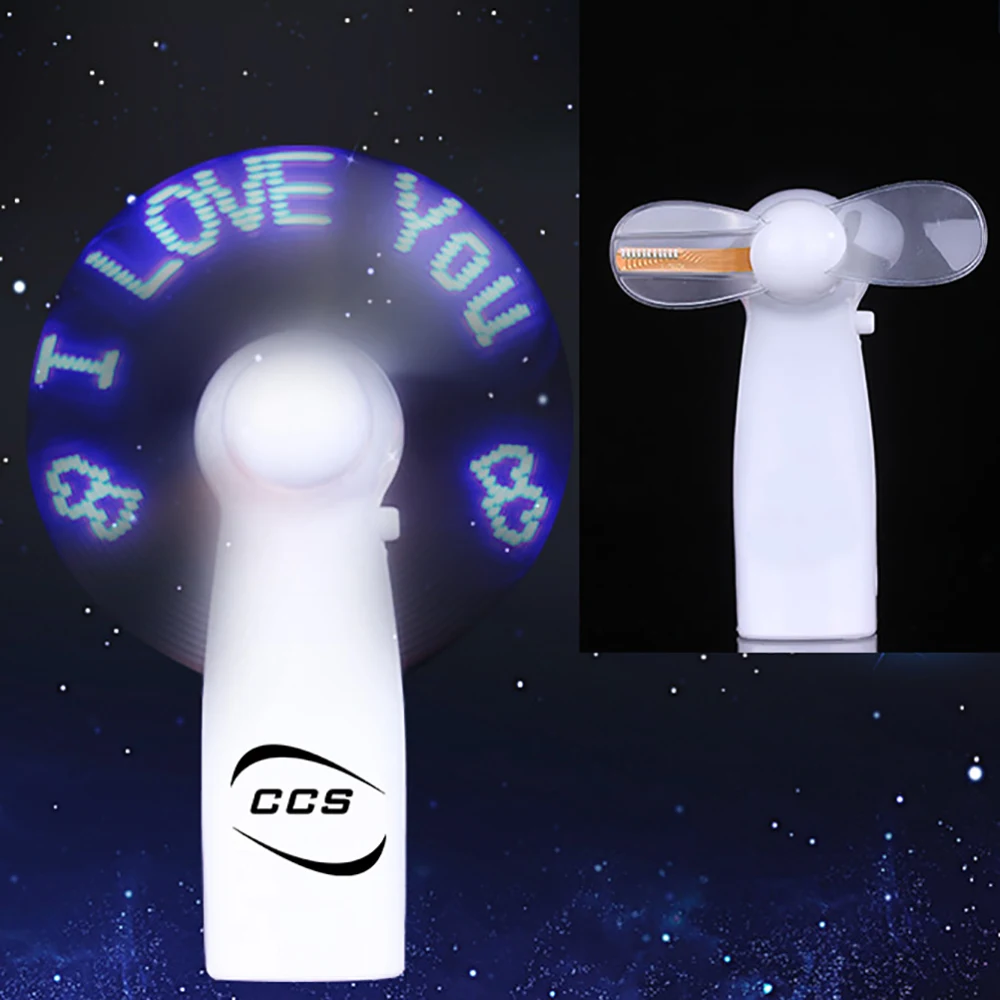 Mini Portable LED Message Fan 1