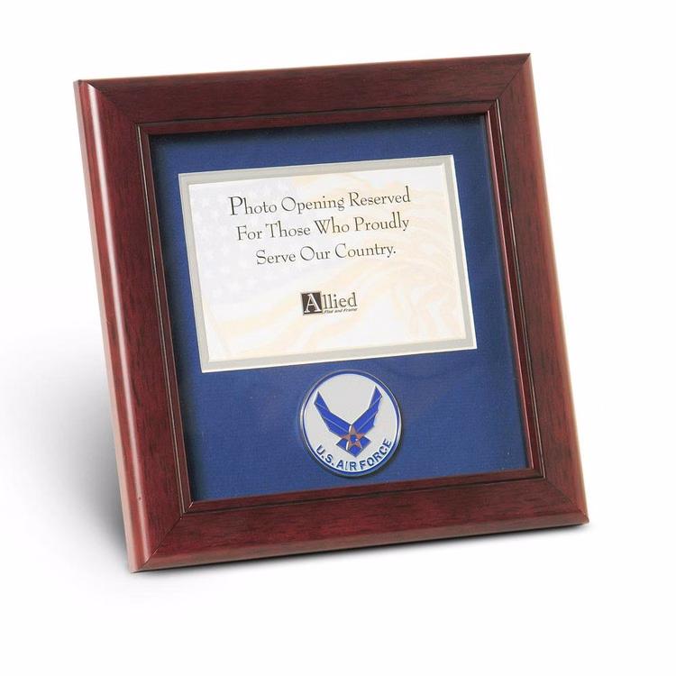 Aim High Air Force Medallion 4-Inch by 6-Inch Landscape Picture Frame