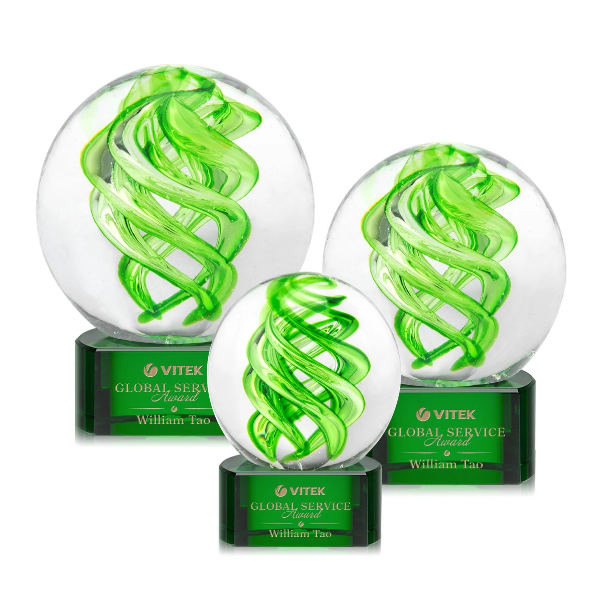Vortex Award on Paragon Base - Green 1