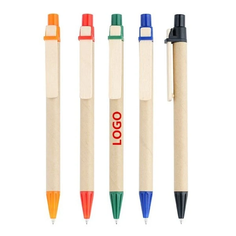 Eco-Friendly Recycled Paper Barrel Ball Pen 1