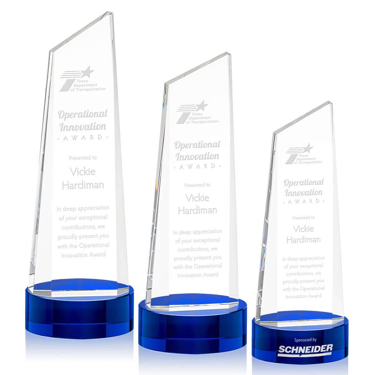 Belmont Tower Award on Stanrich Base - Blue 1