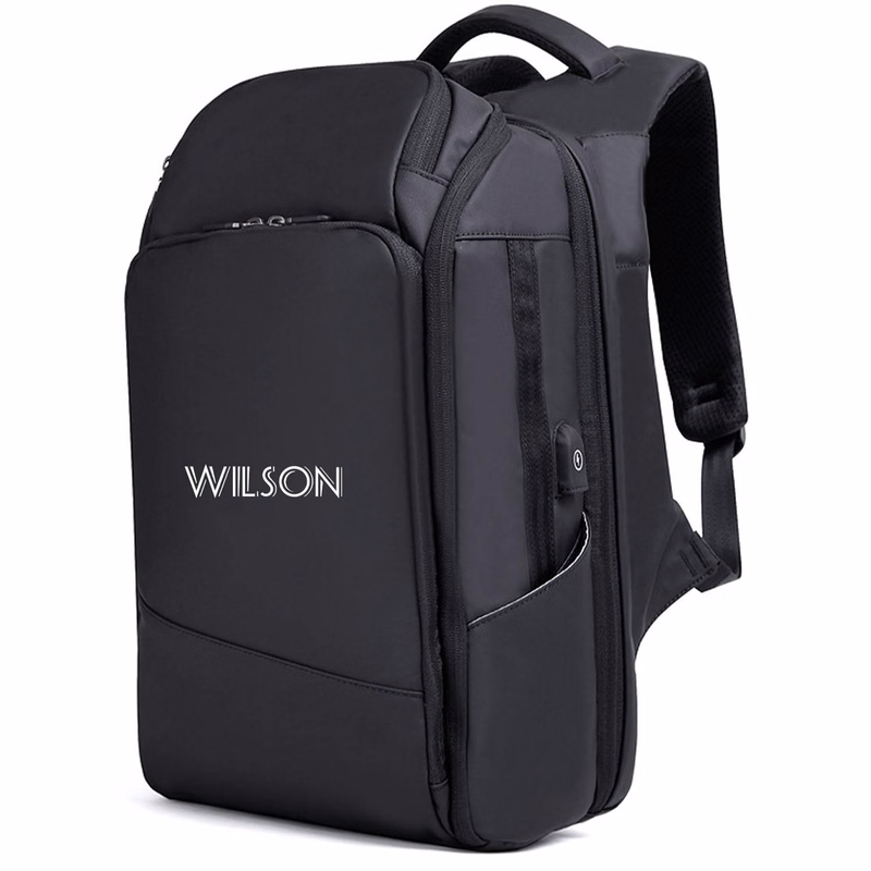 Nylon Large Capacity Backpack with USB Charging Port