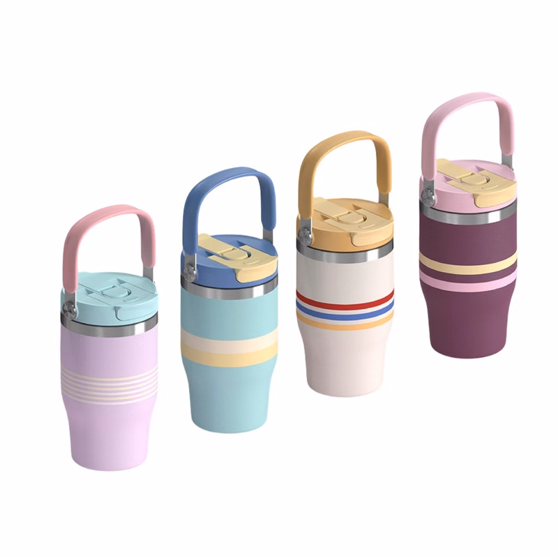 18 oz Stainless Steel Insulated Water Bottle With 2-in-1 Lid