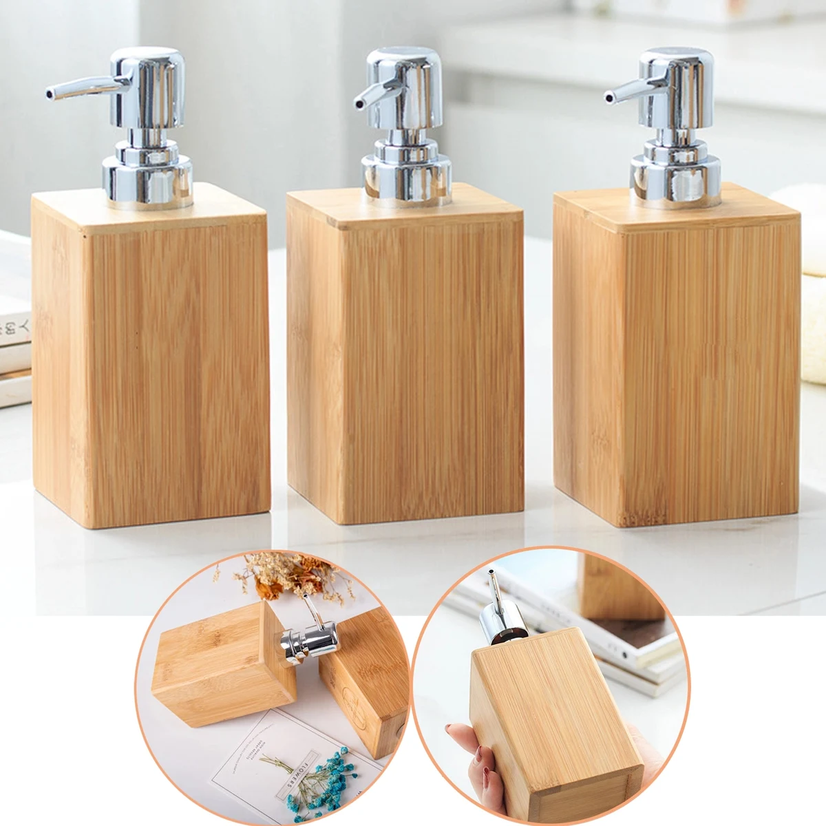 Bamboo Lotion Bottles 1