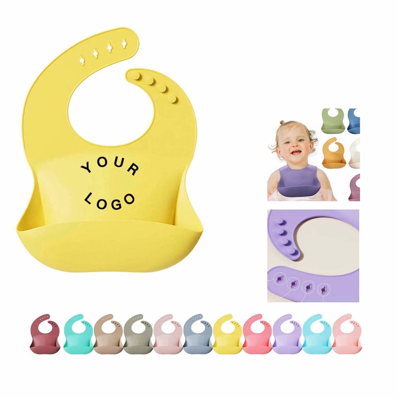 Soft Silicone Baby Bib for Toddlers and Infants