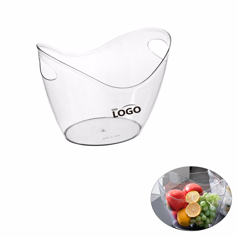 Acrylic Party Oval Ice Bucket Cooler
