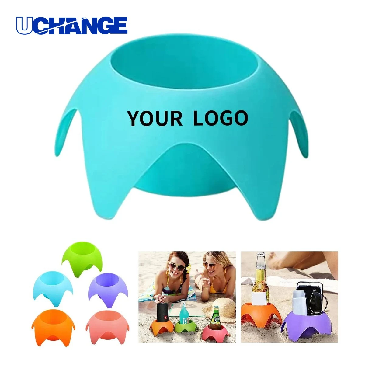 Beach Sand Cup Holders Drink Coasters Set 1